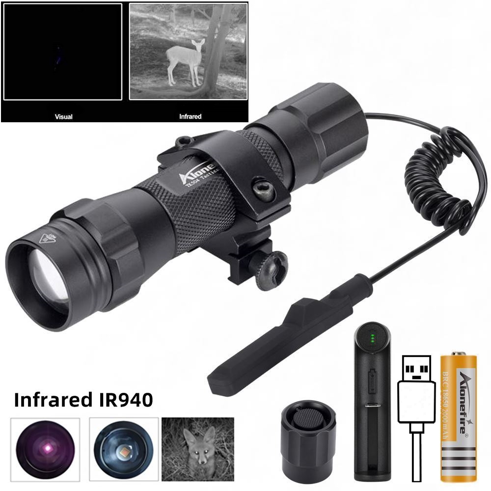 Hunting Thermal Imaging Scope - IR850nm&940nm Neueste Infrarot-LED-Zoomlampe mit hoher Helligkeit