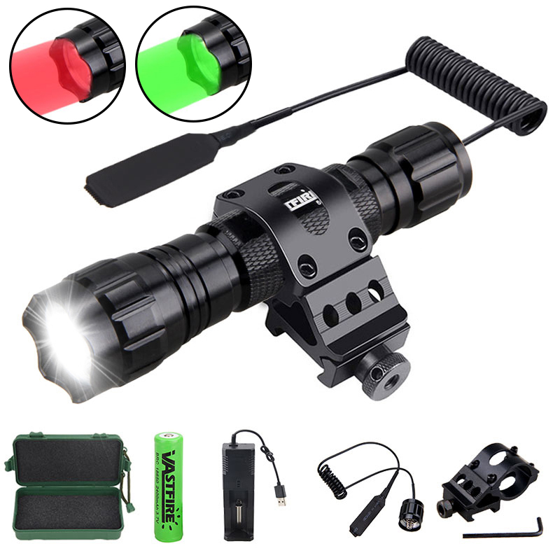 Hunting Thermal Imaging Scope - Taktische Jagd Taschenlampe Weiß/Rot/Grün Led Taschenlampe