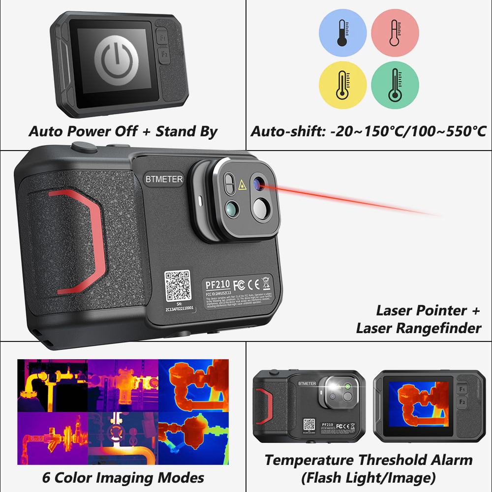 Thermal Imaging Camera 256X192 - 256x192 Wärmebildkamera, tragbarer Infrarot-Imager -20 ℃