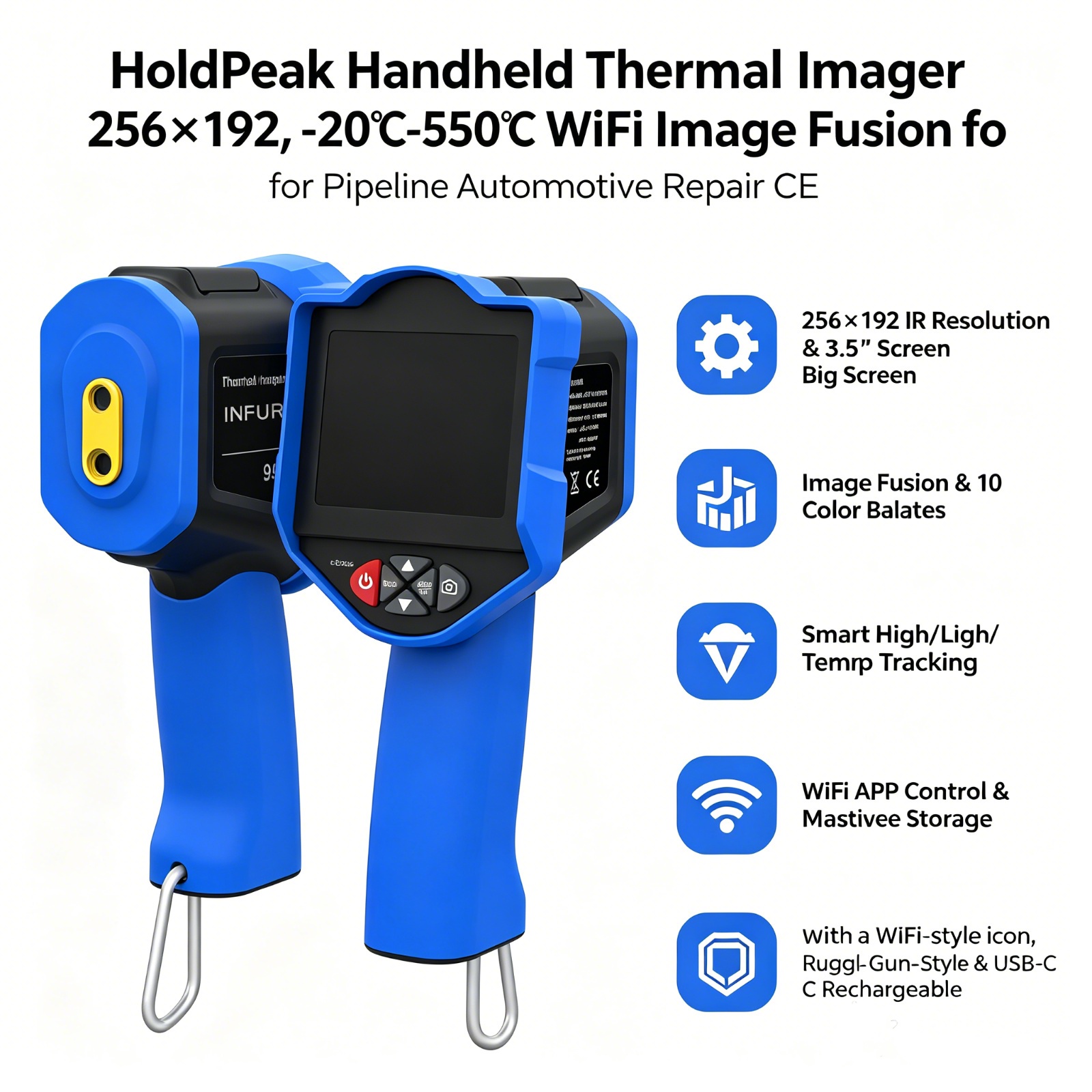 HoldPeak Wärmebildkamera, 256x – Thermal Imaging Camera 256X192 Bewertung und Preis